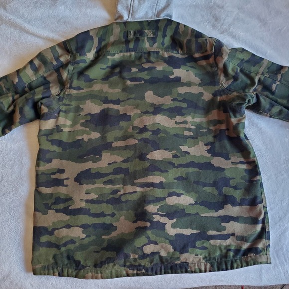 DULUTH TRADING CO Heavy Canvas Fire Hose Limber Jac  CAMOUFLAGE Jacket Coat  XL - Picture 8 of 10
